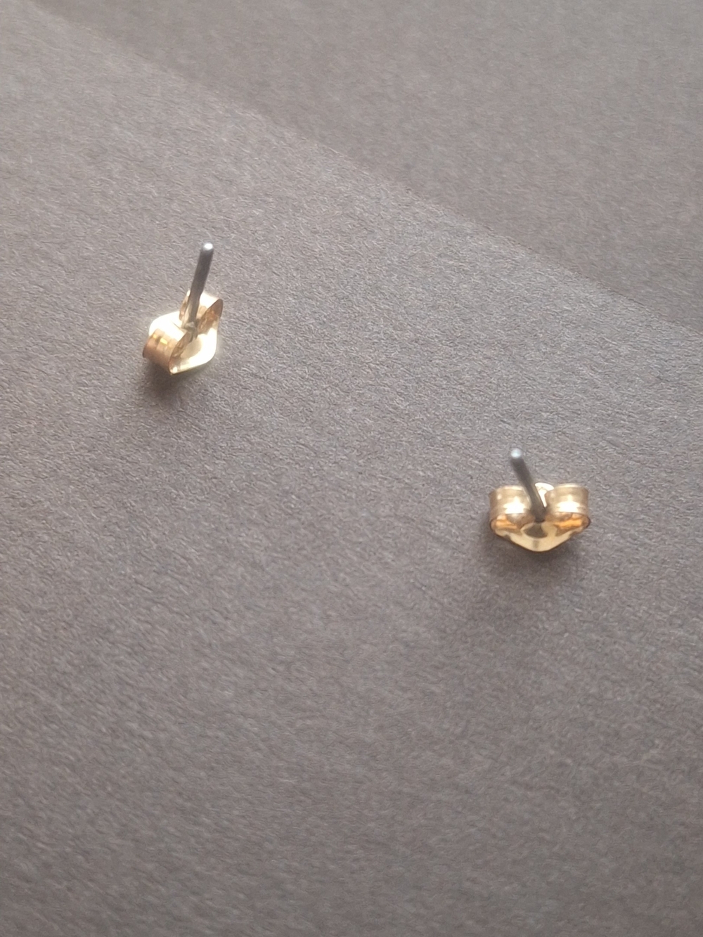 1" Chico's Silver Parrot Earrings with Purple Gem - Picture 5 of 5